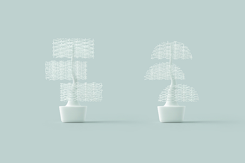 #nendo# grid-bonsai 网格盆景