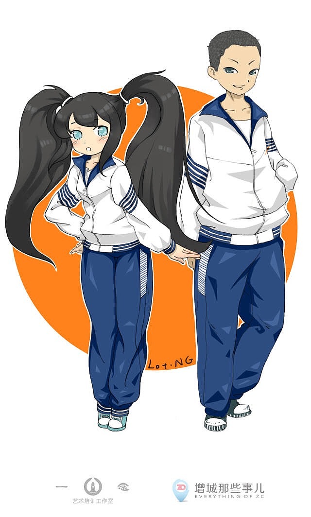 画几套校服校服~（图ZMTE3NDQzNTQ4） - 商业插画 - 站酷设计师LotNG原创素材 - 站酷ZCOOL