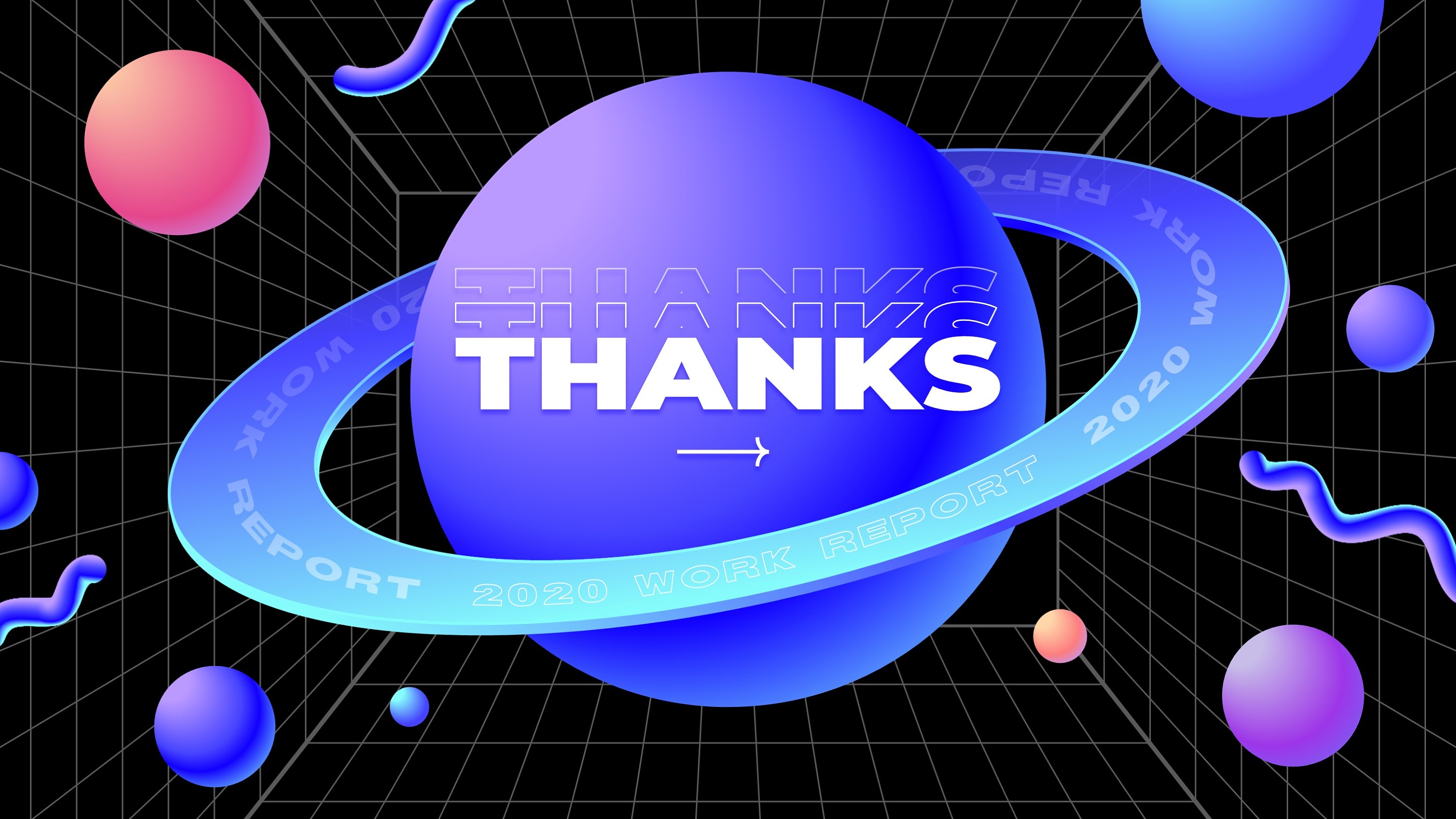 个人工作汇报ppt模板,科幻星球风格