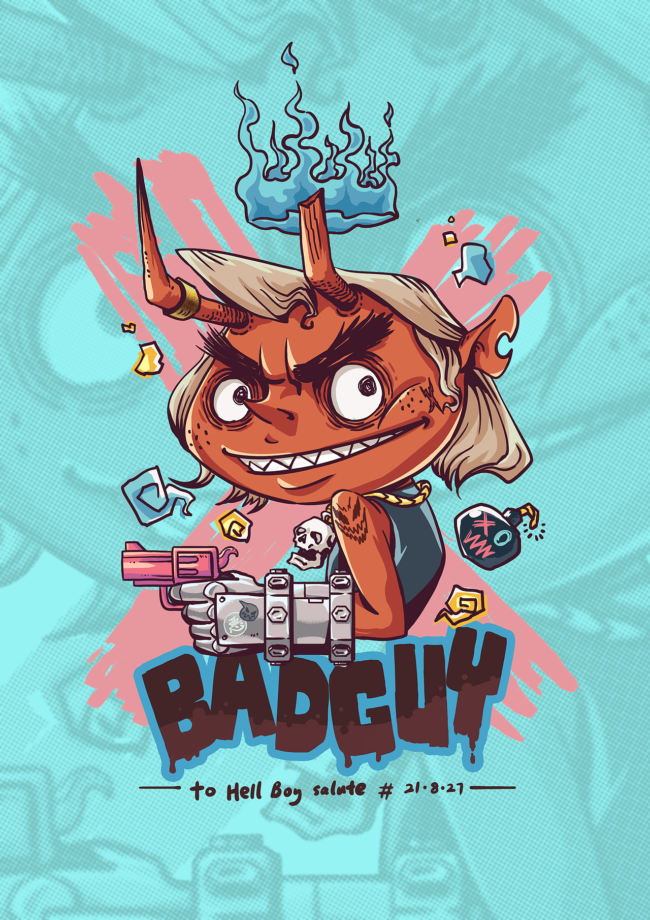 高高手潮流插画