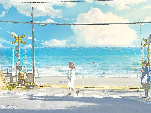 实拍景转动漫风格