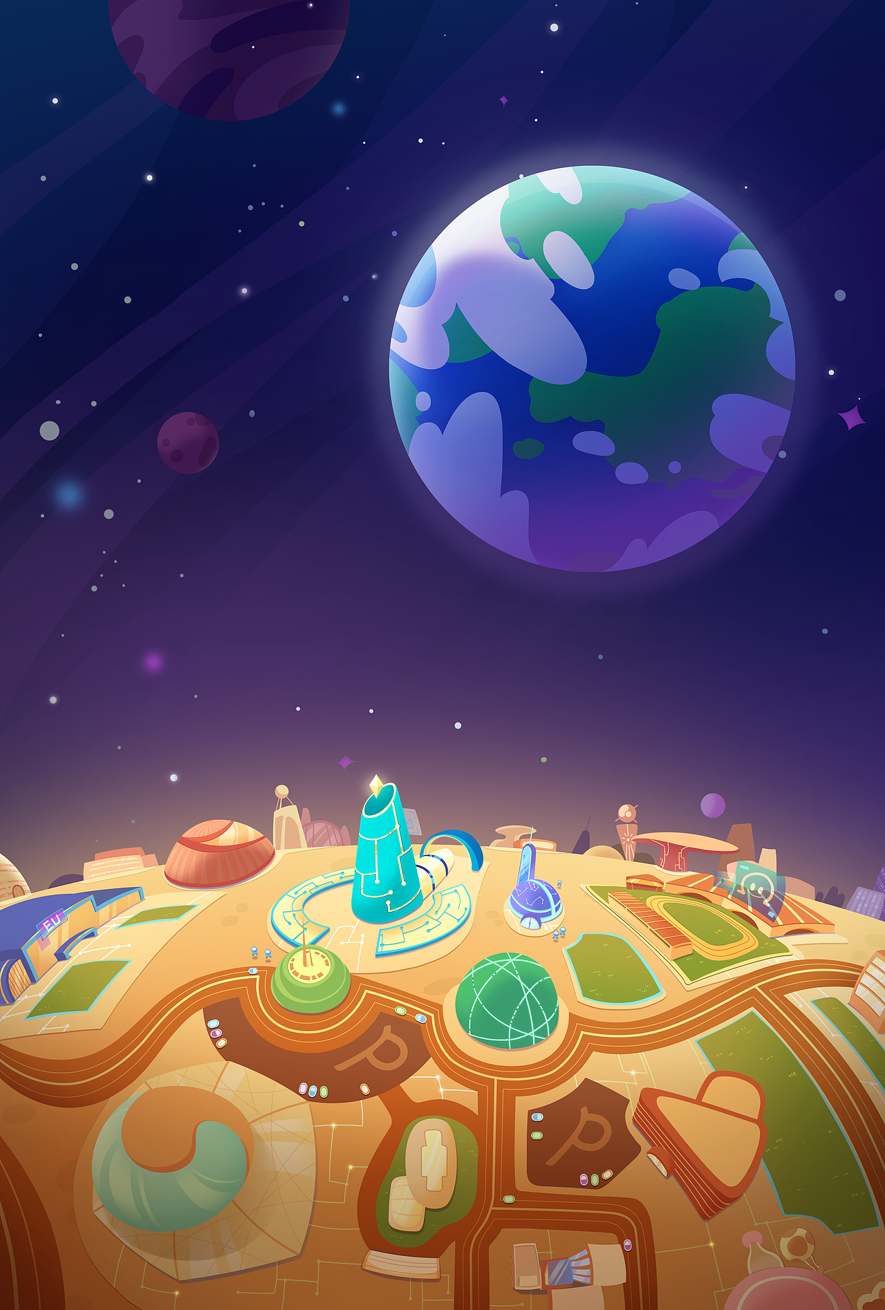 小灯塔-课程场景设定|动漫|动画片|洛三睡 - 原创作品 - 站酷 (zcool)