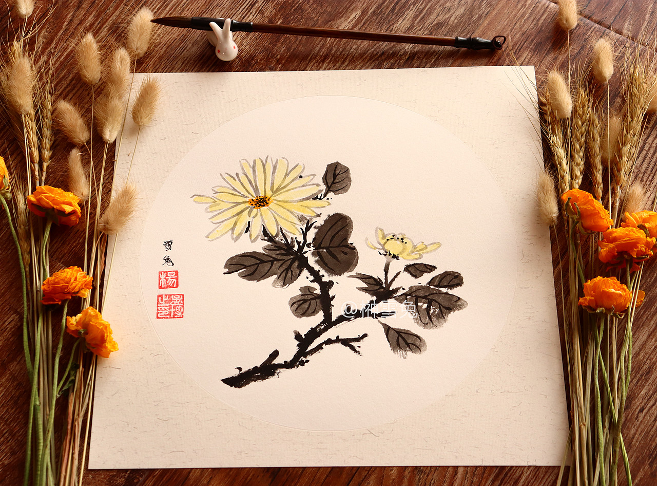 国画|【国画 10张】日常习作（图ZMTk2MzM4ODM2） - 绘画 - 站酷设计师榊雪兔原创素材 - 站酷ZCOOL