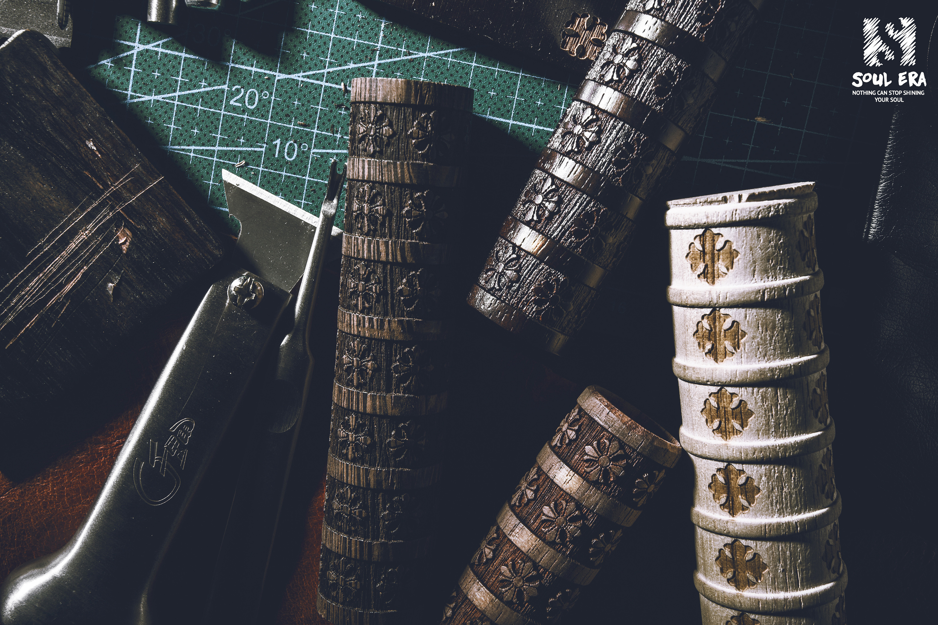 soul era 克罗心自拍杆 木制