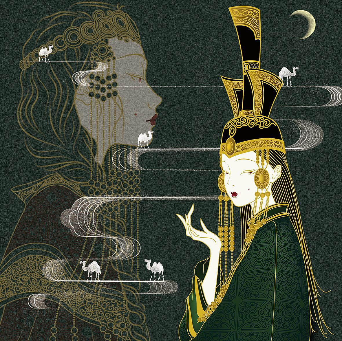 民族风系列插画设计|插画|创作习作|regina_bian - 原创作品 - 站酷