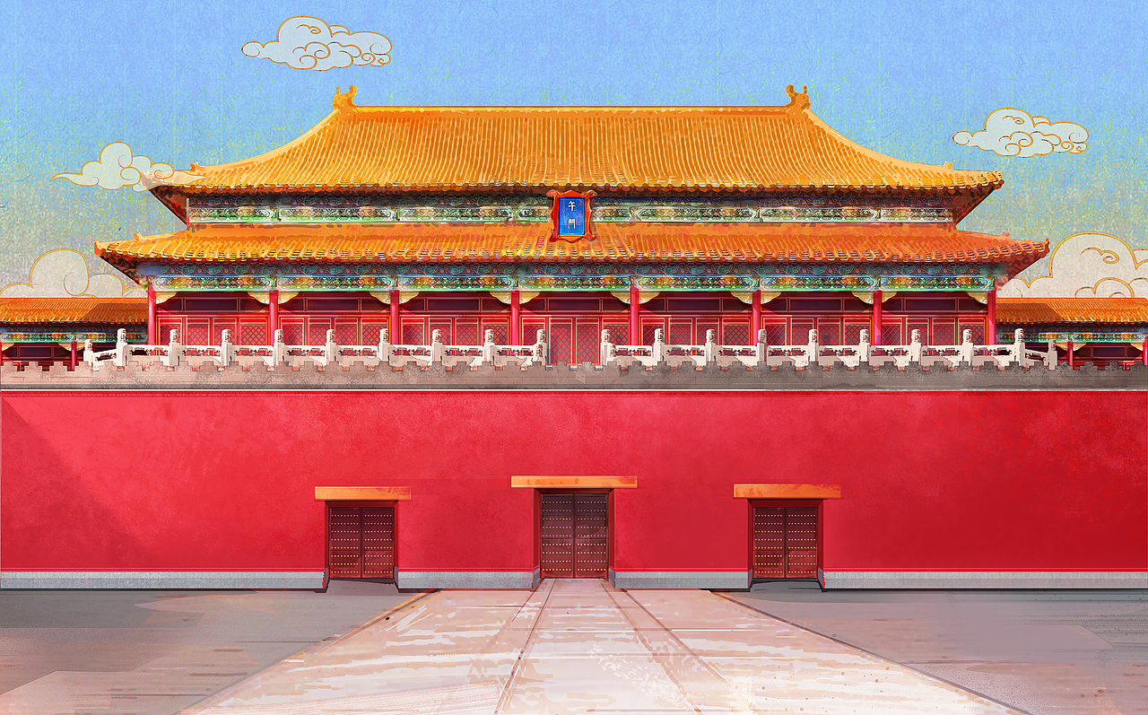 百度x故宫宫里过大年h5场景绘制