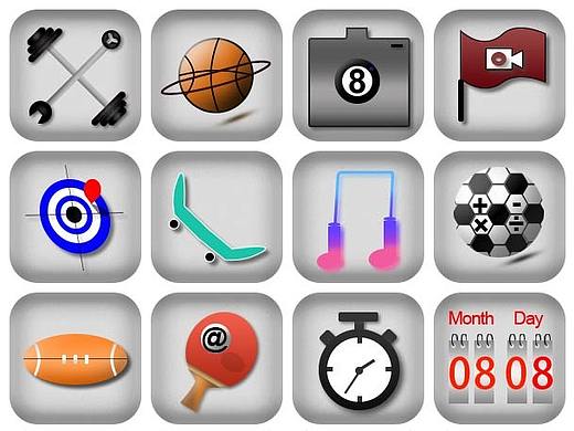 运动风格主题图标（个人主页-ZMzExNzk4MDA=） - 图标 - 站酷设计师JiaXk原创素材 - 站酷ZCOOL