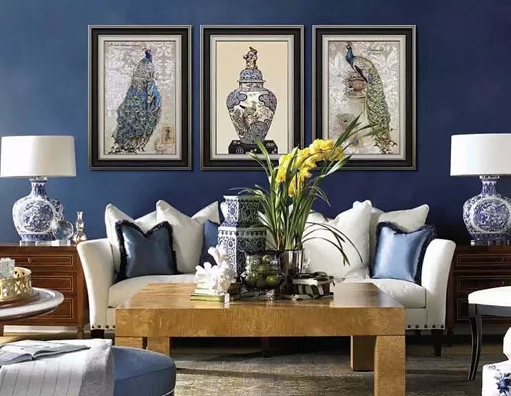 沙发背景墙设计-联画