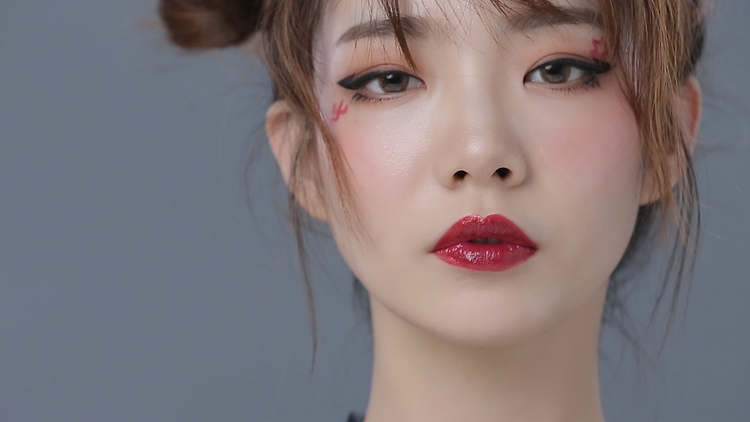 万圣节小恶魔妆（图ZMTAxMjQyNjQw） - 影视后期 - 站酷设计师cloris肖原创素材 - 站酷ZCOOL