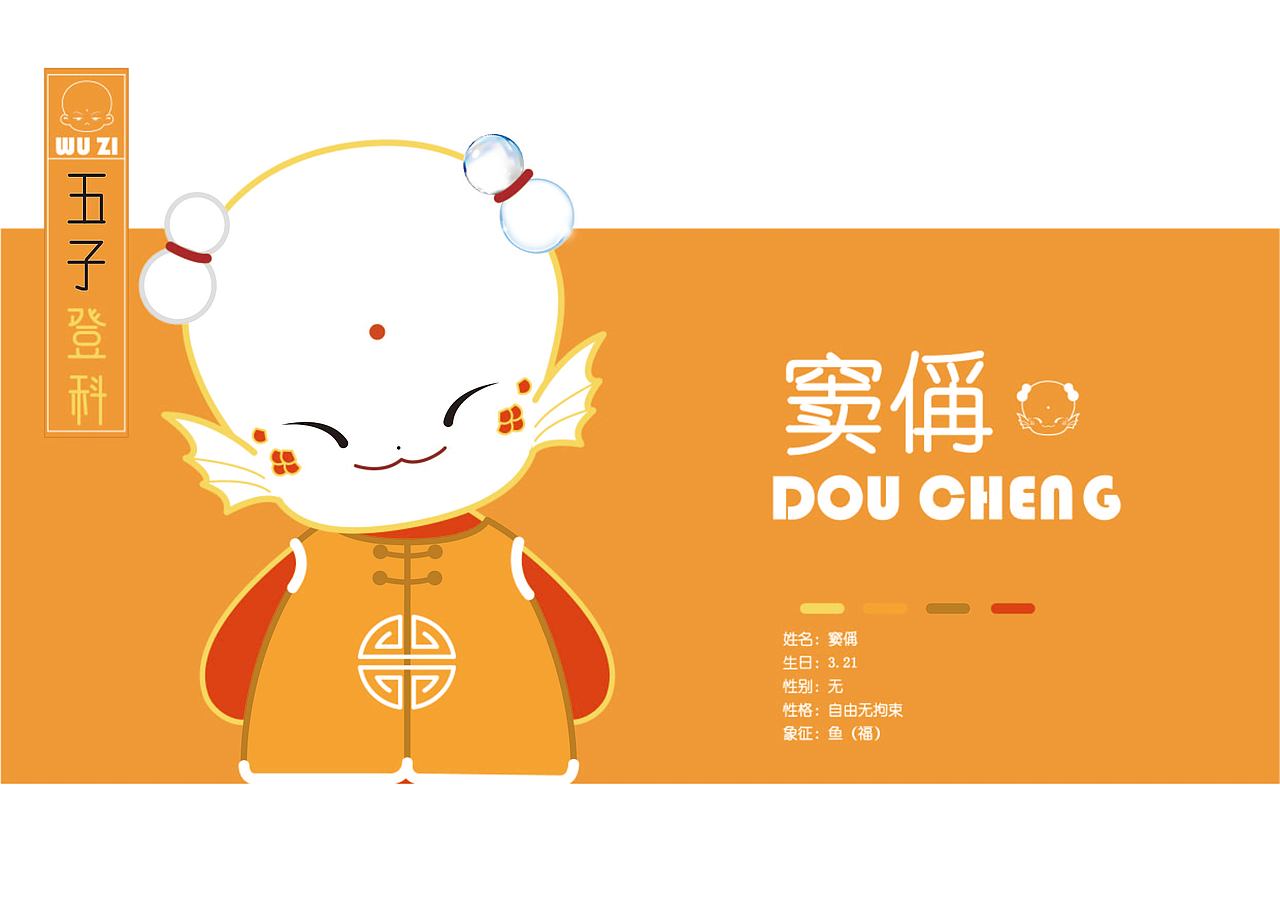 作业记录 五子登科IP形象设计