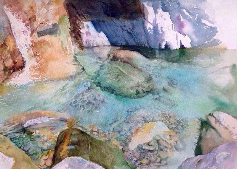 水（圖ZMTIyNzMwNTg0） - 繪畫 - 站酷設(shè)計師水彩學(xué)院蘇野原創(chuàng)素材 - 站酷ZCOOL