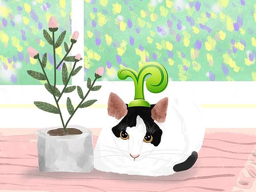 個(gè)人IP-冬貓春芽（個(gè)人主頁(yè)-ZNDUyNzc3Njg=） - 藝術(shù)插畫 - 站酷設(shè)計(jì)師Z78184015原創(chuàng)素材 - 站酷ZCOOL