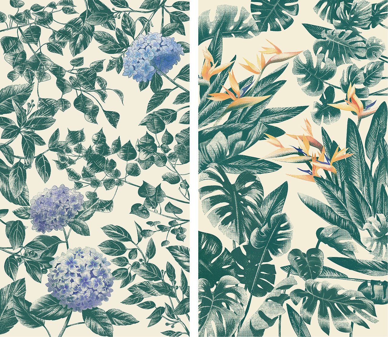 请大自然来做客（图ZMjM4NDAxMDE2） - 商业插画 - 站酷设计师Aloe阿噜原创素材 - 站酷ZCOOL