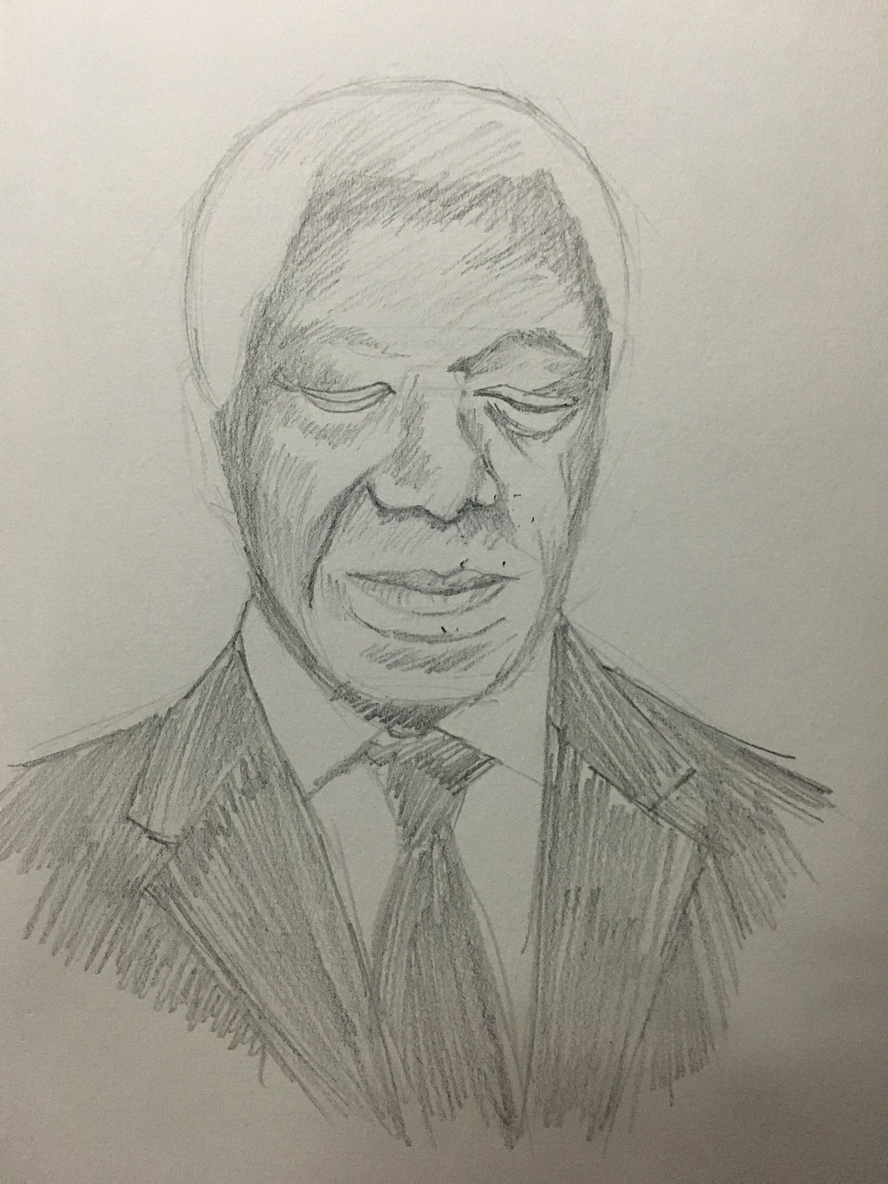 三个小时练习,白头发白胡子不会画,好苦恼!