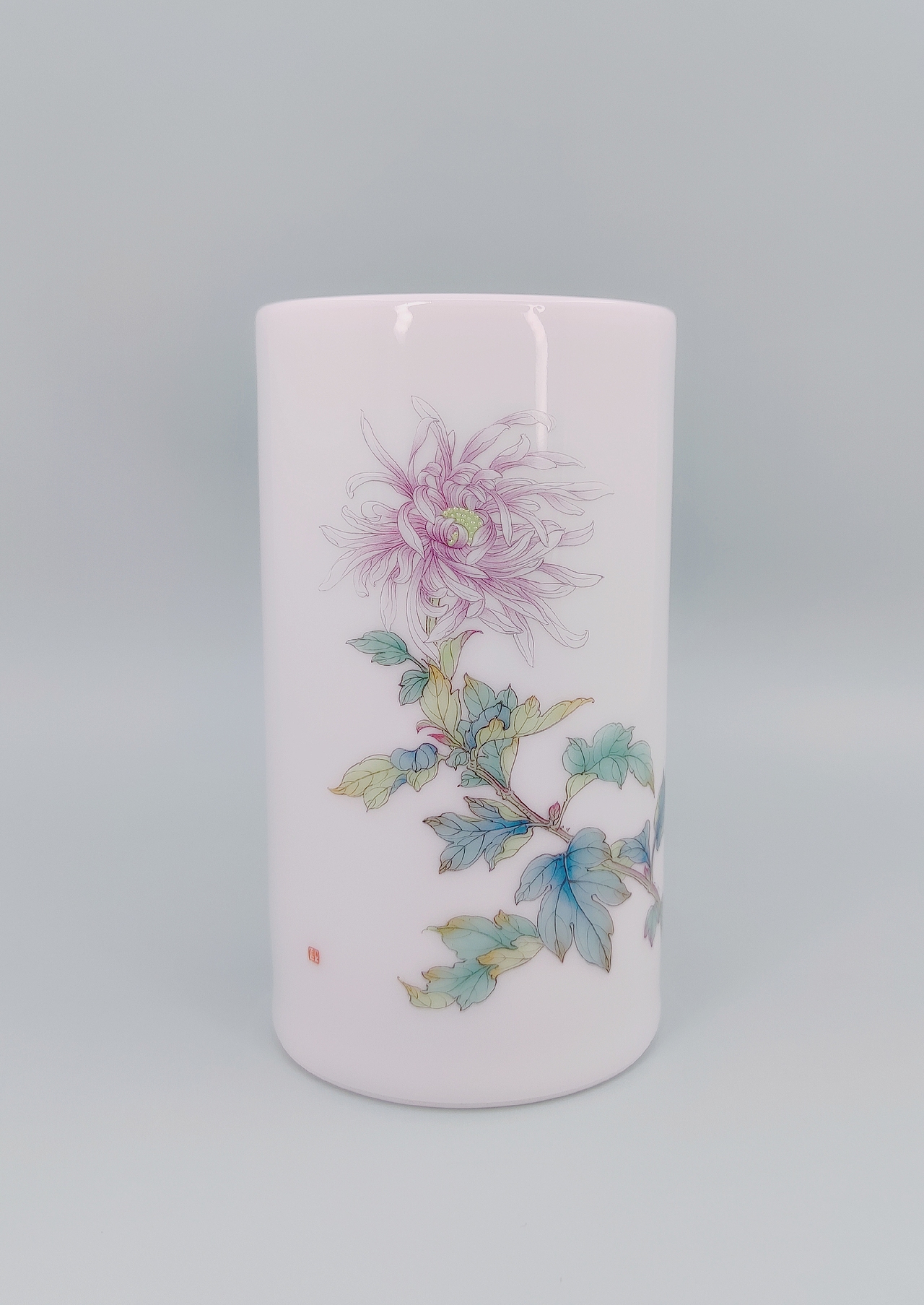 梅兰竹菊笔筒（新彩）（图ZMjIyMjA1NTk2） - 工艺品设计 - 站酷设计师飞鸟与鱼2018原创素材 - 站酷ZCOOL