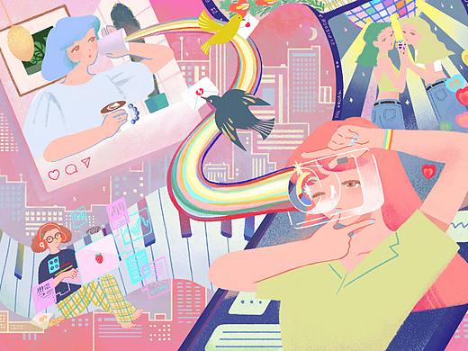 插画练习（个人主页-ZNTQ5ODgzMDA=） - 创作习作 - 站酷设计师空空鼠原创素材 - 站酷ZCOOL