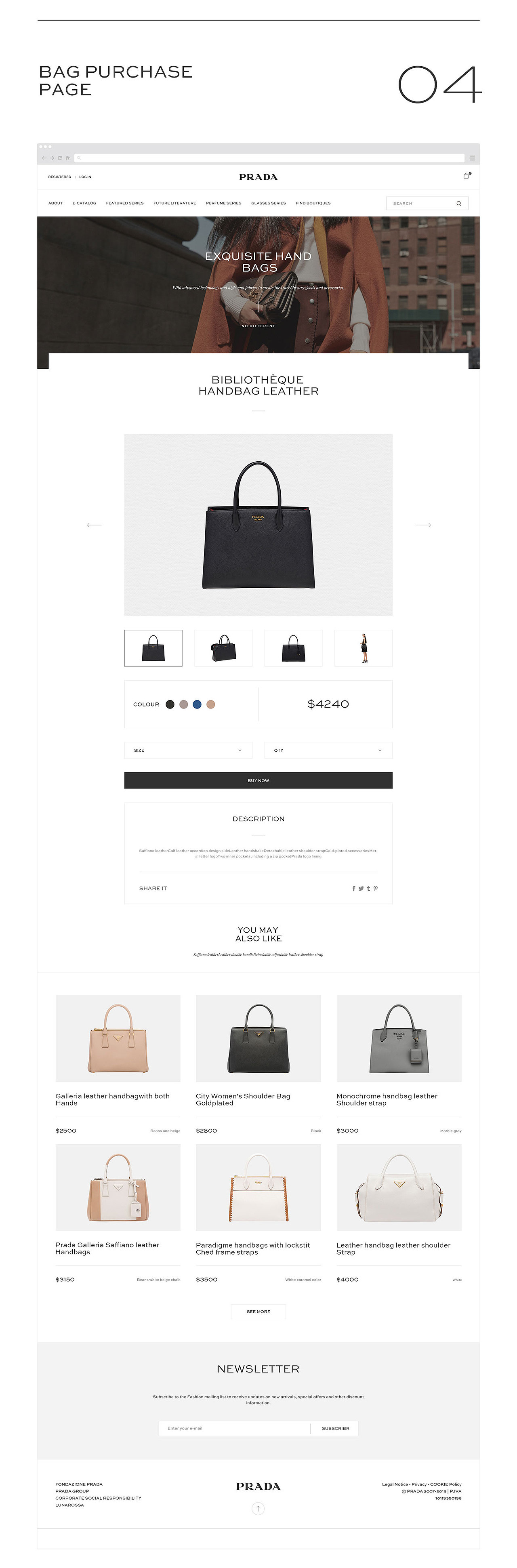 prada pc端和APP（图ZMTA1OTE0MDM2） - 企业官网 - 站酷设计师保安大叔_海口原创素材 - 站酷ZCOOL