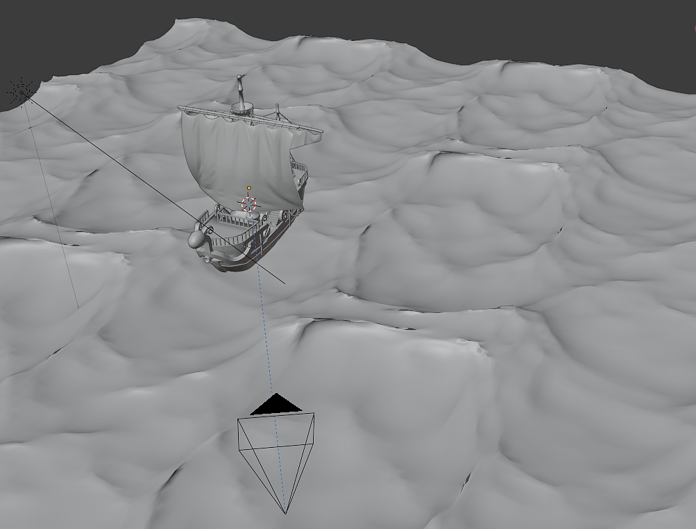 Blender中新建平面。赋予海洋模拟器,调整参数制作出波浪翻滚的效果,使用着色器编辑器对海洋平面进行着色,打光,对摄像机k帧,渲染输出