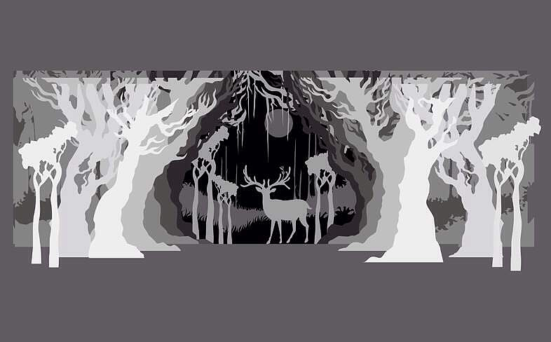 时尚女装t台现场舞美设计