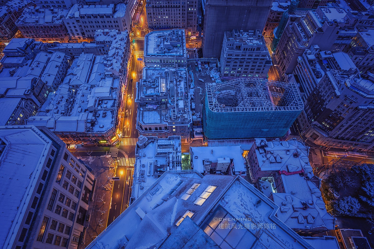 上海下雪啦（图ZMTAzODQwNjY4） - 环境/建筑摄影 - 站酷设计师建筑空间摄影陈铭原创素材 - 站酷ZCOOL