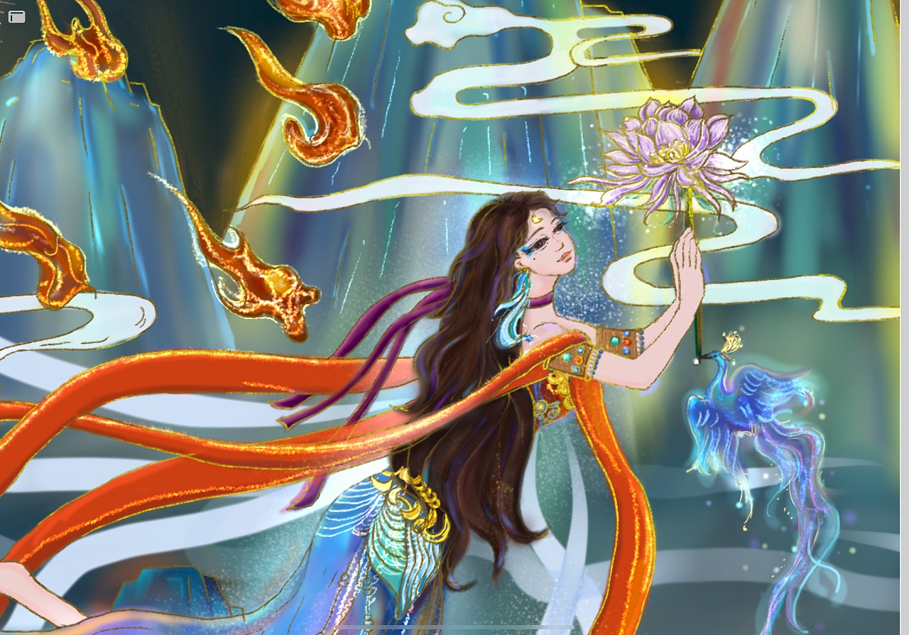 procreate插画自学第48张,雀翎