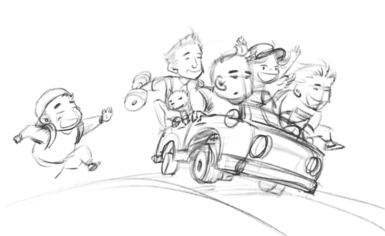 还是把那个兄弟的动作换成了悲催追跑的姿势