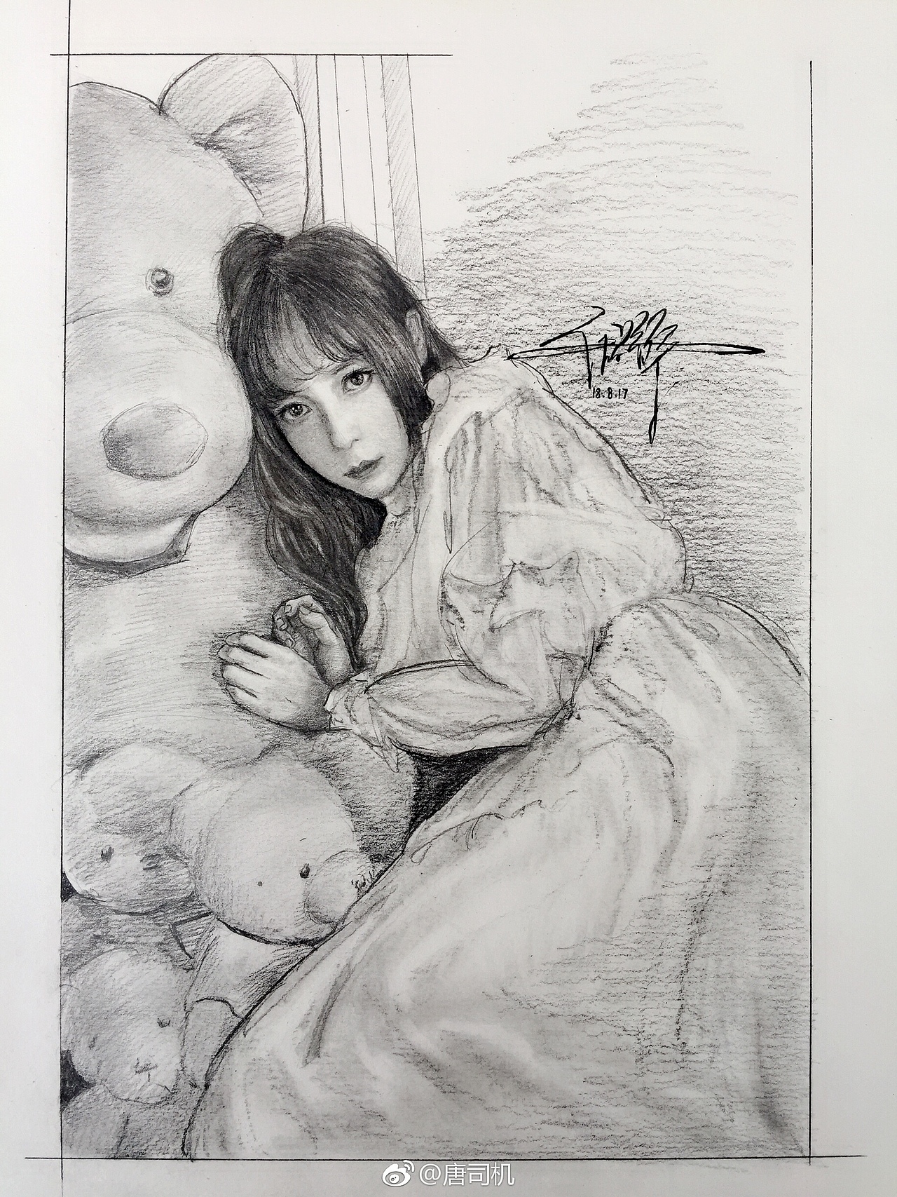 2018唐司机作品集(素描、彩铅、水彩、丙烯、CG)