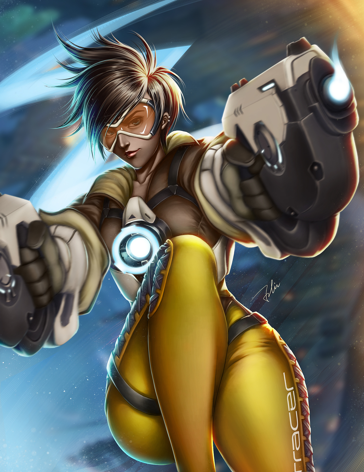 守望先锋 tracer 同人