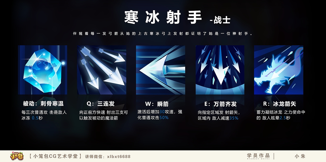 游戏UI技能图标设计-【小笼包CG艺术学堂】学员作品