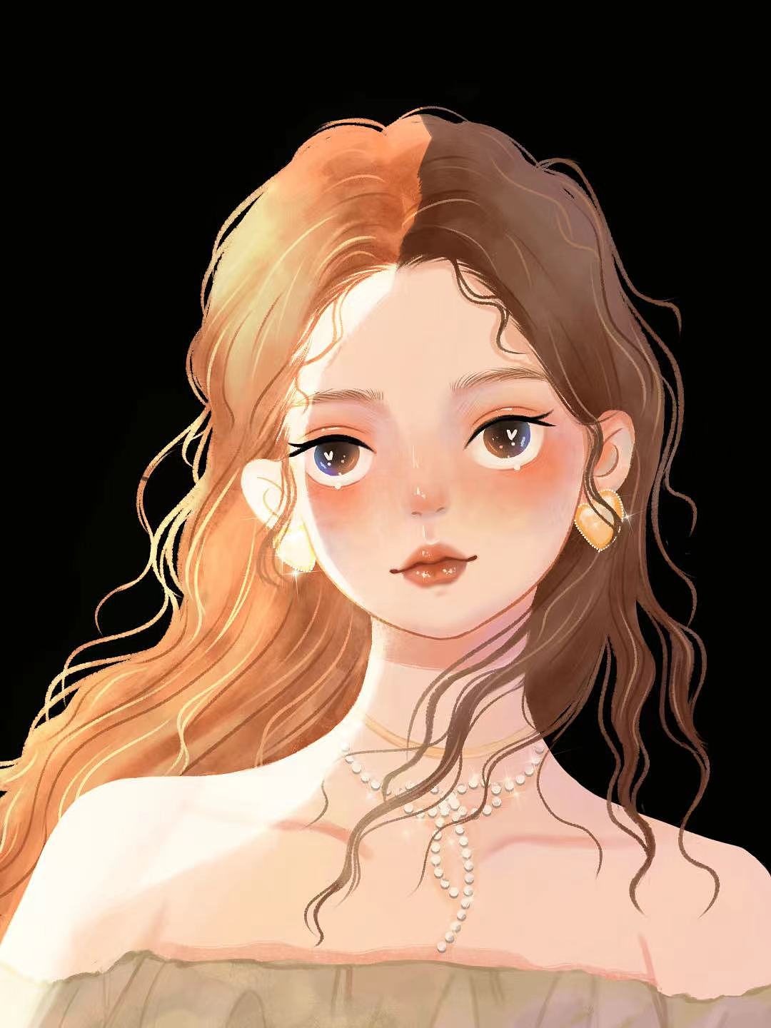 人物插画封面|扁平肌理插画|女生头像|人物插画系列