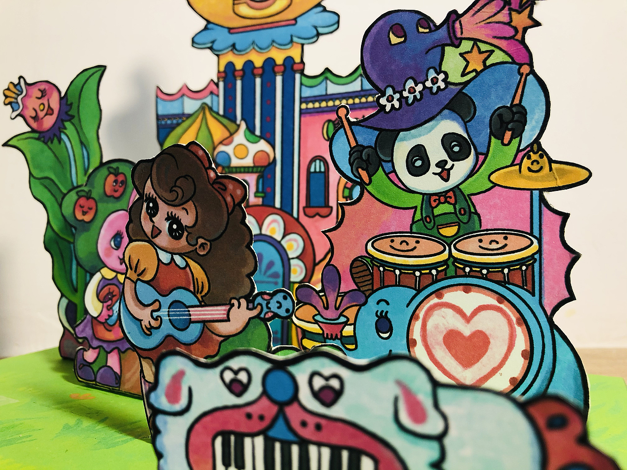 立体纸玩具 奇幻昭和少女乐队