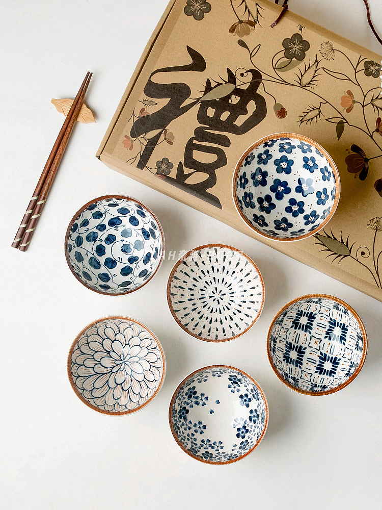 复古藤编米饭碗6只礼盒装（图ZMzE3NDgyMDQ4） - 产品摄影 - 站酷设计师Nyah原创素材 - 站酷ZCOOL