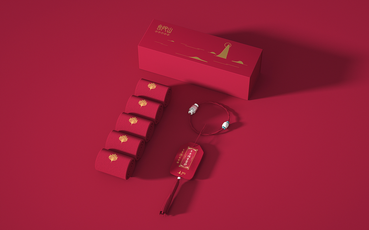 普陀山本命年礼盒概念稿（图ZMTgxMDY1NzM2） - 生活用品 - 站酷设计师小迪啵啵原创素材 - 站酷ZCOOL