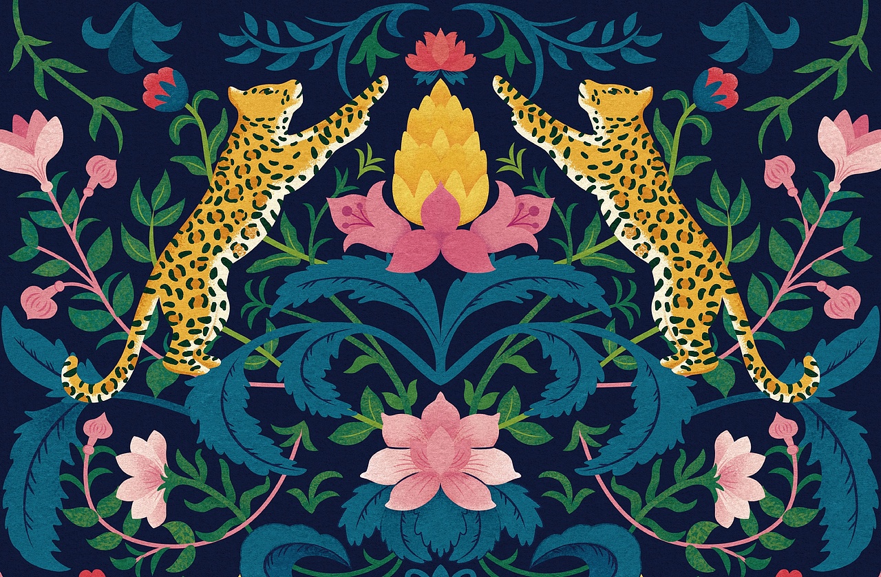 威廉莫里斯-花卉墙纸习作（图ZMjg1Njc3OTUy） - 艺术插画 - 站酷设计师插画师蛾蛾蛾原创素材 - 站酷ZCOOL