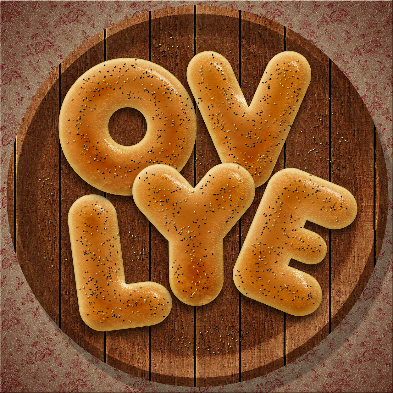 美味面包圈字体