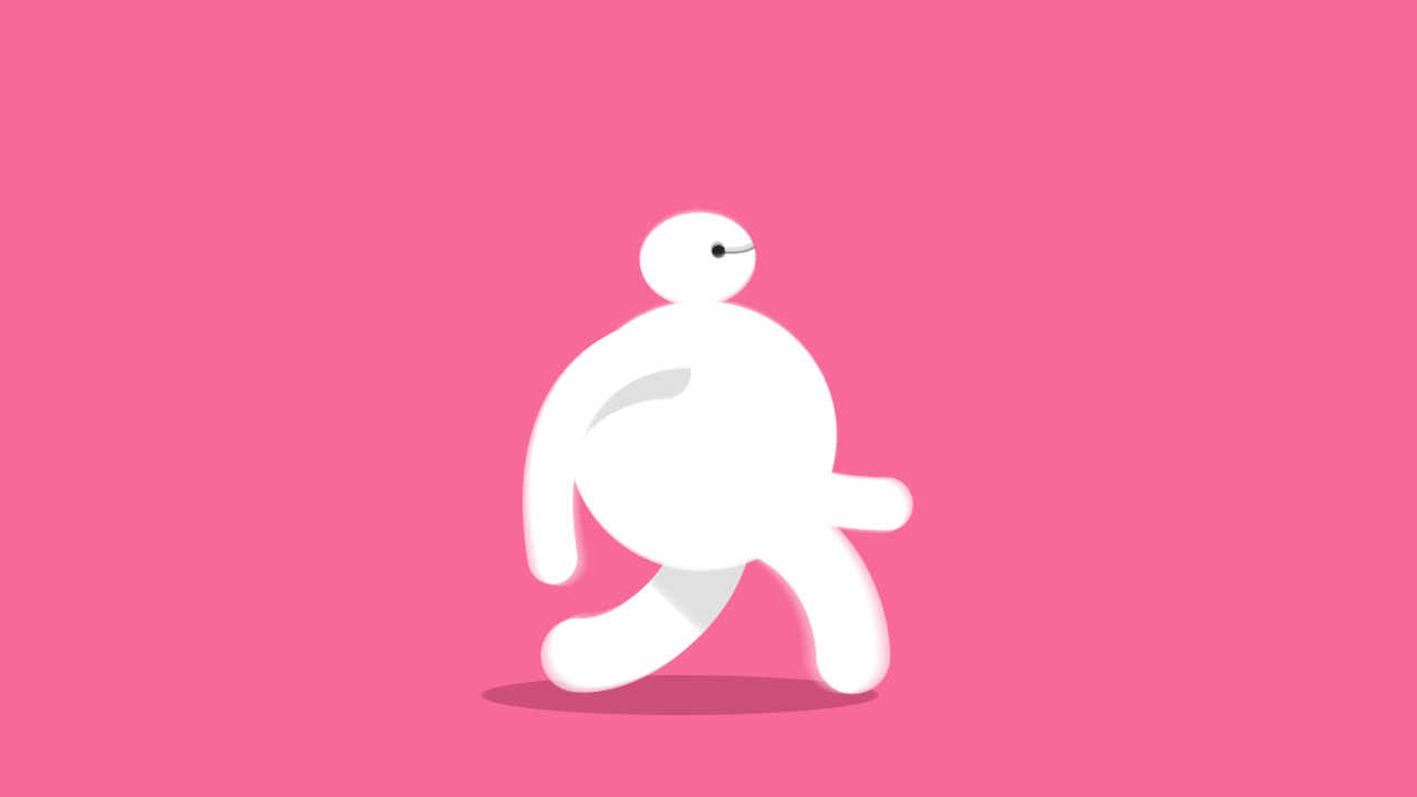 AE动效-大白走路