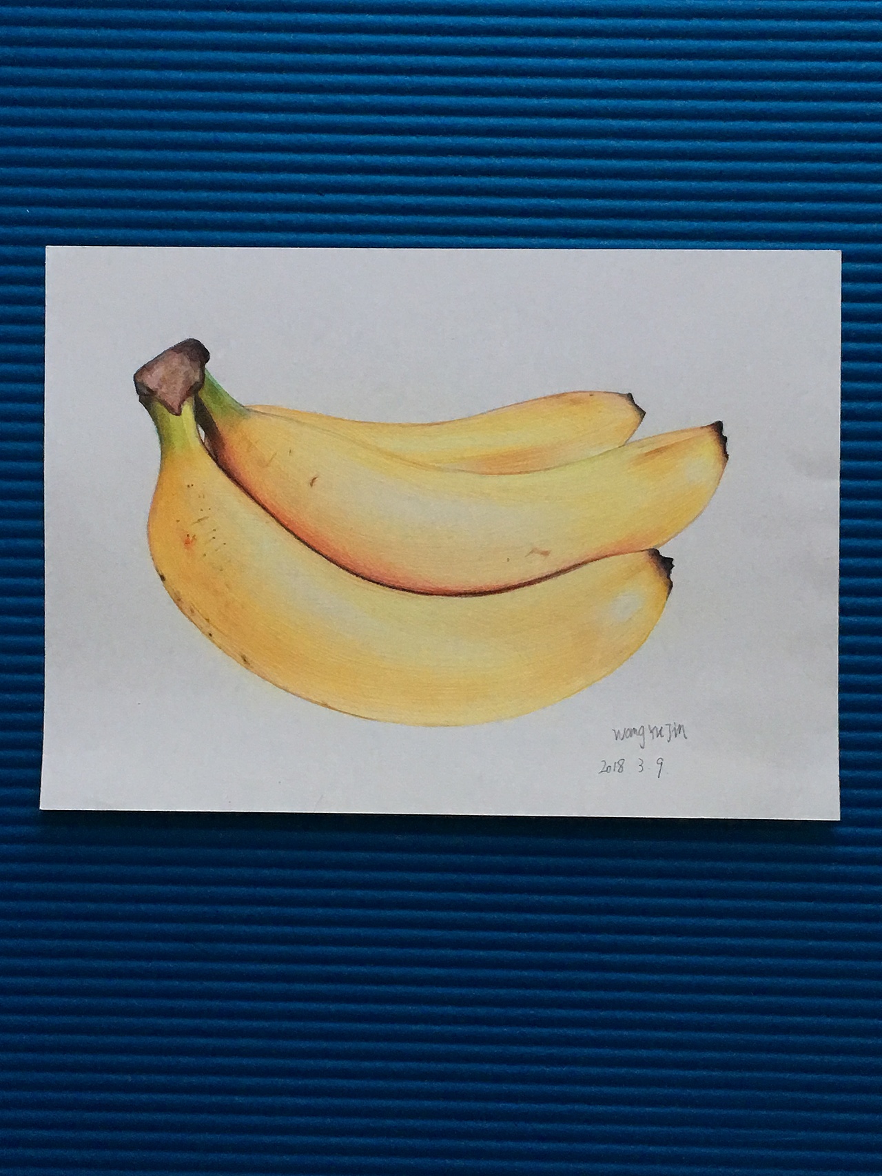 彩铅香蕉（图ZMTIzMjAxNjg4） - 绘画 - 站酷设计师云屿wyj原创素材 - 站酷ZCOOL