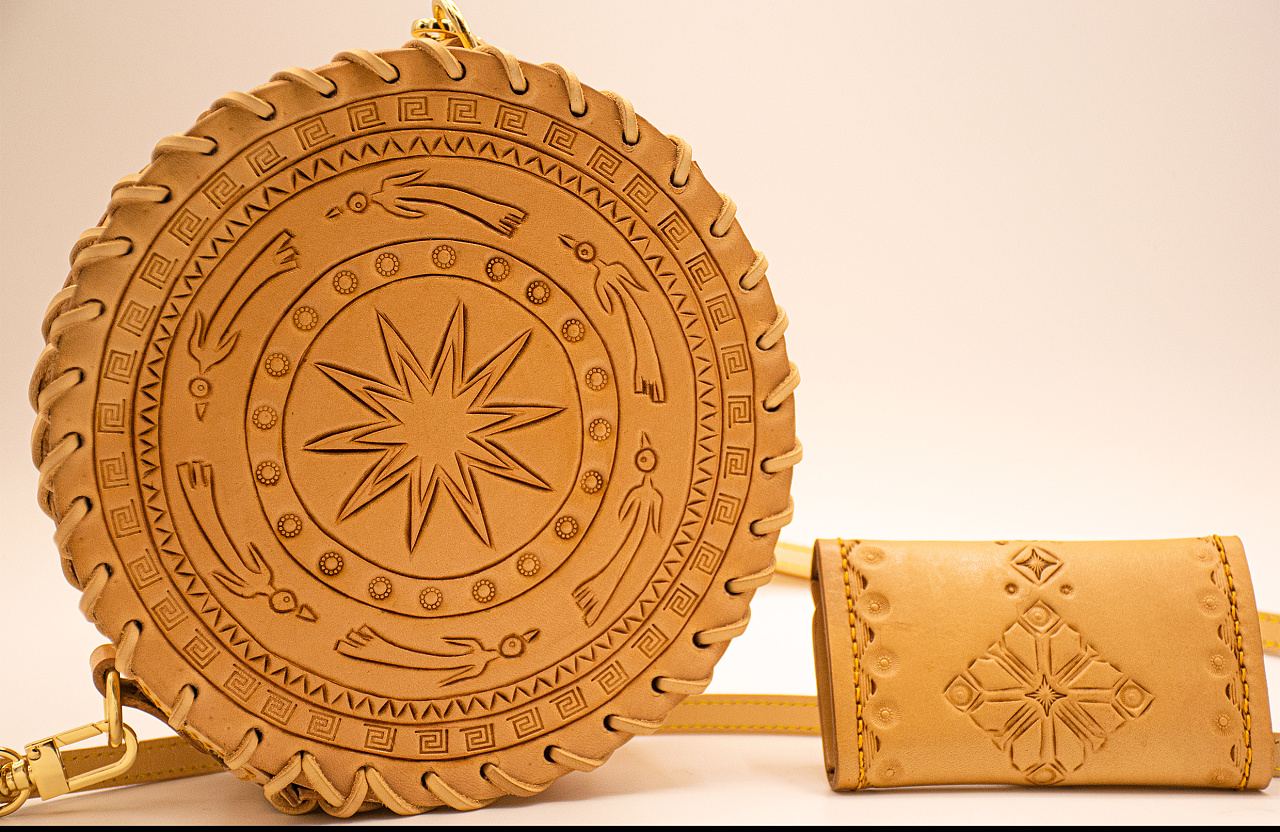 壮家印记——皮雕系列作品|手工艺|工艺品设计|柠檬橙子123 - 原创