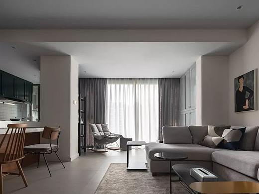 北轩装饰-孔雀城101平北欧混搭