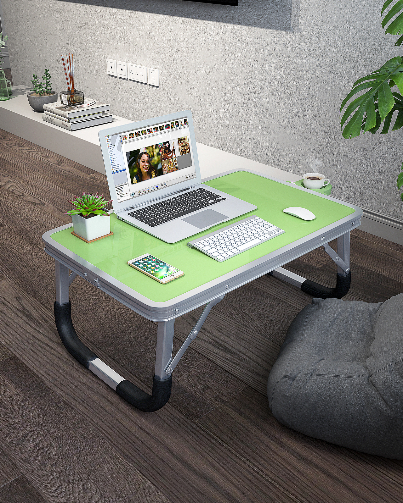 床上电脑桌三维建模渲染