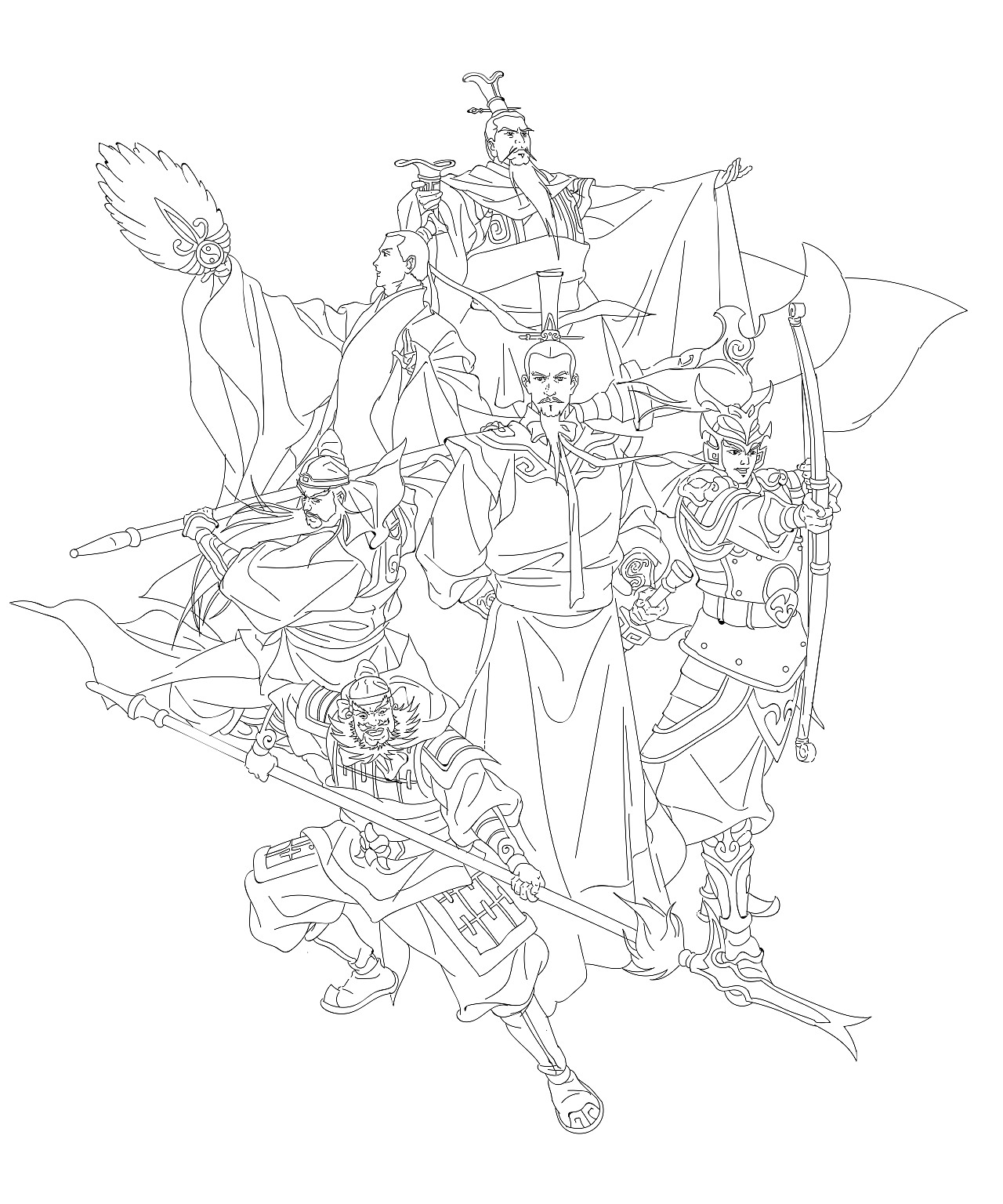 三国演义|插画|商业插画|自由品牌设计师 - 临摹作品 - 站酷 (zcool)