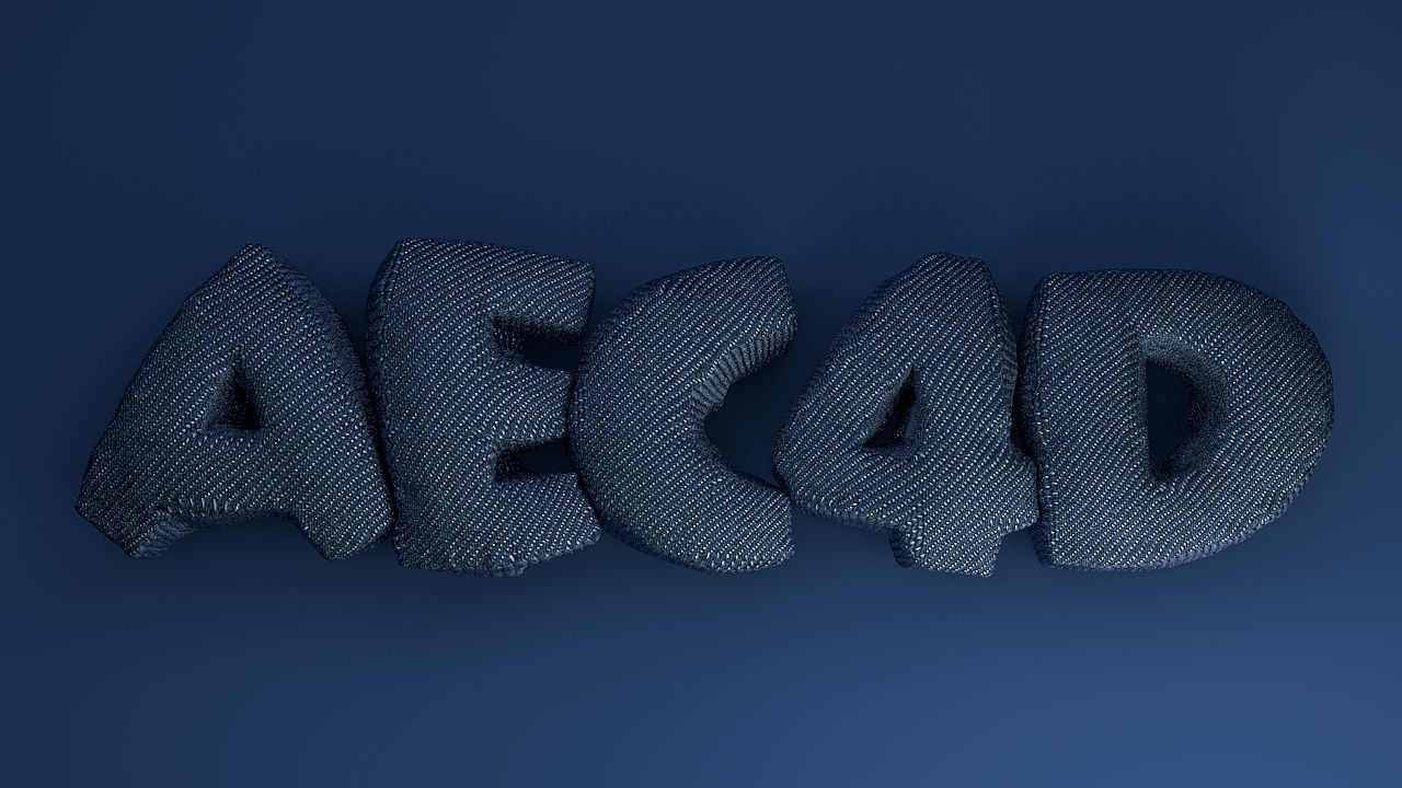 c4d填充效果文字