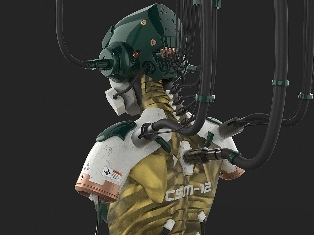 赛博风格机器人