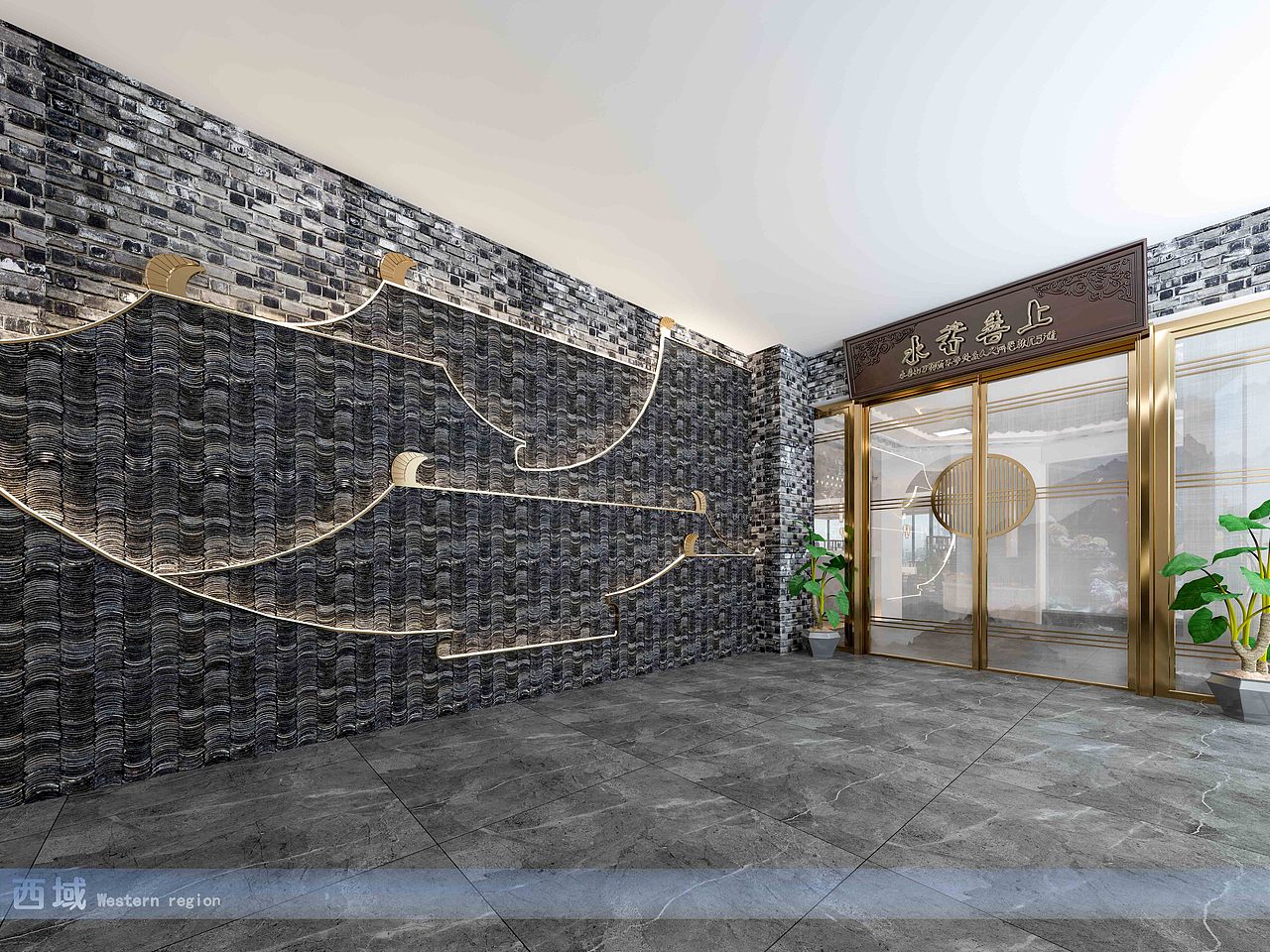 茶楼效果图（图ZMjU2OTgzNzE2） - 商业空间设计 - 站酷设计师温州西域效果图原创素材 - 站酷ZCOOL