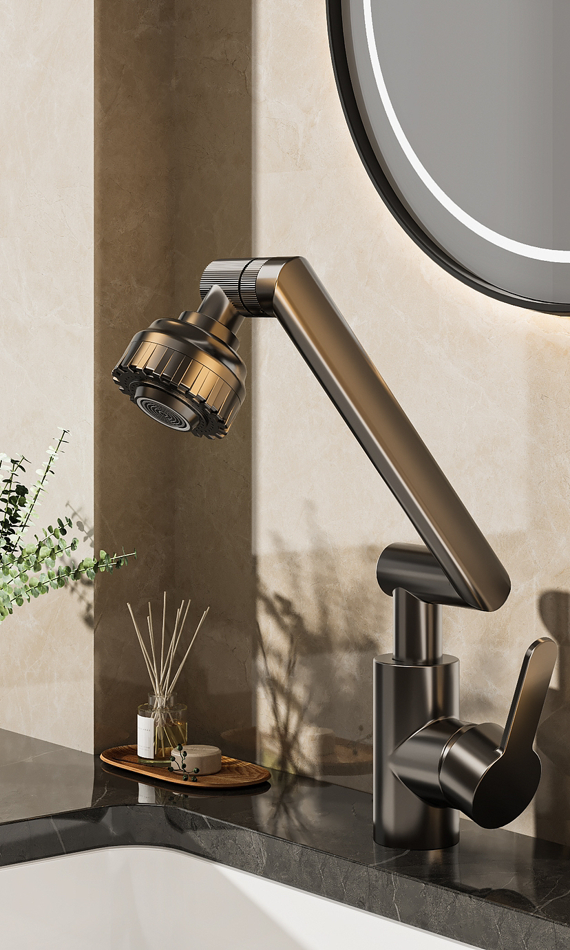 机械师 枪灰色万向龙头