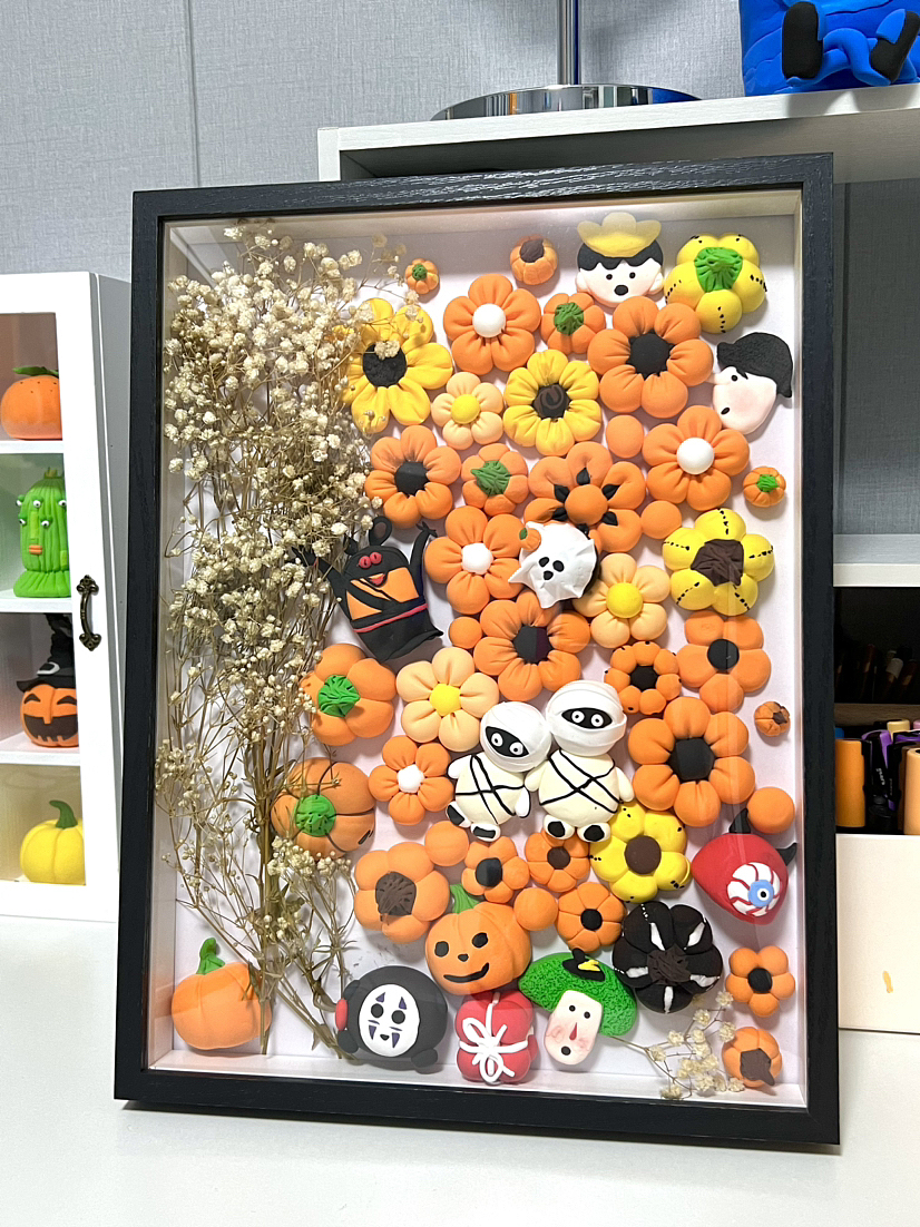 万圣节粘土相框🎃~