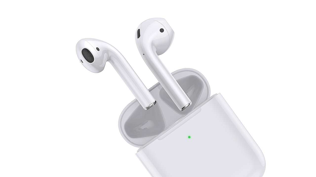 苹果耳机二代airpods高质量精细3d模型