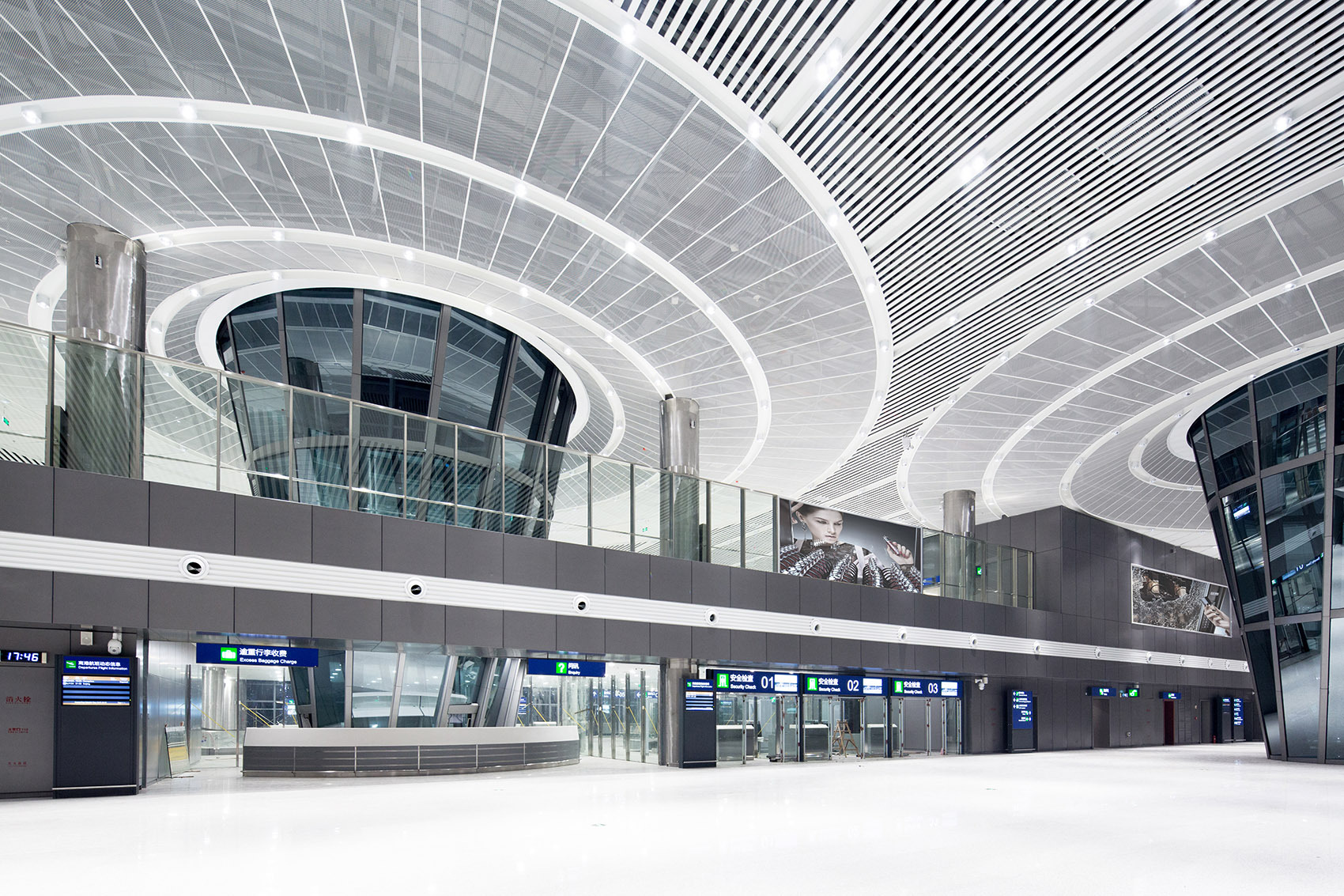 现代简约其它500平米135万-机场候机厅装修案例-北京房天下家居装修网