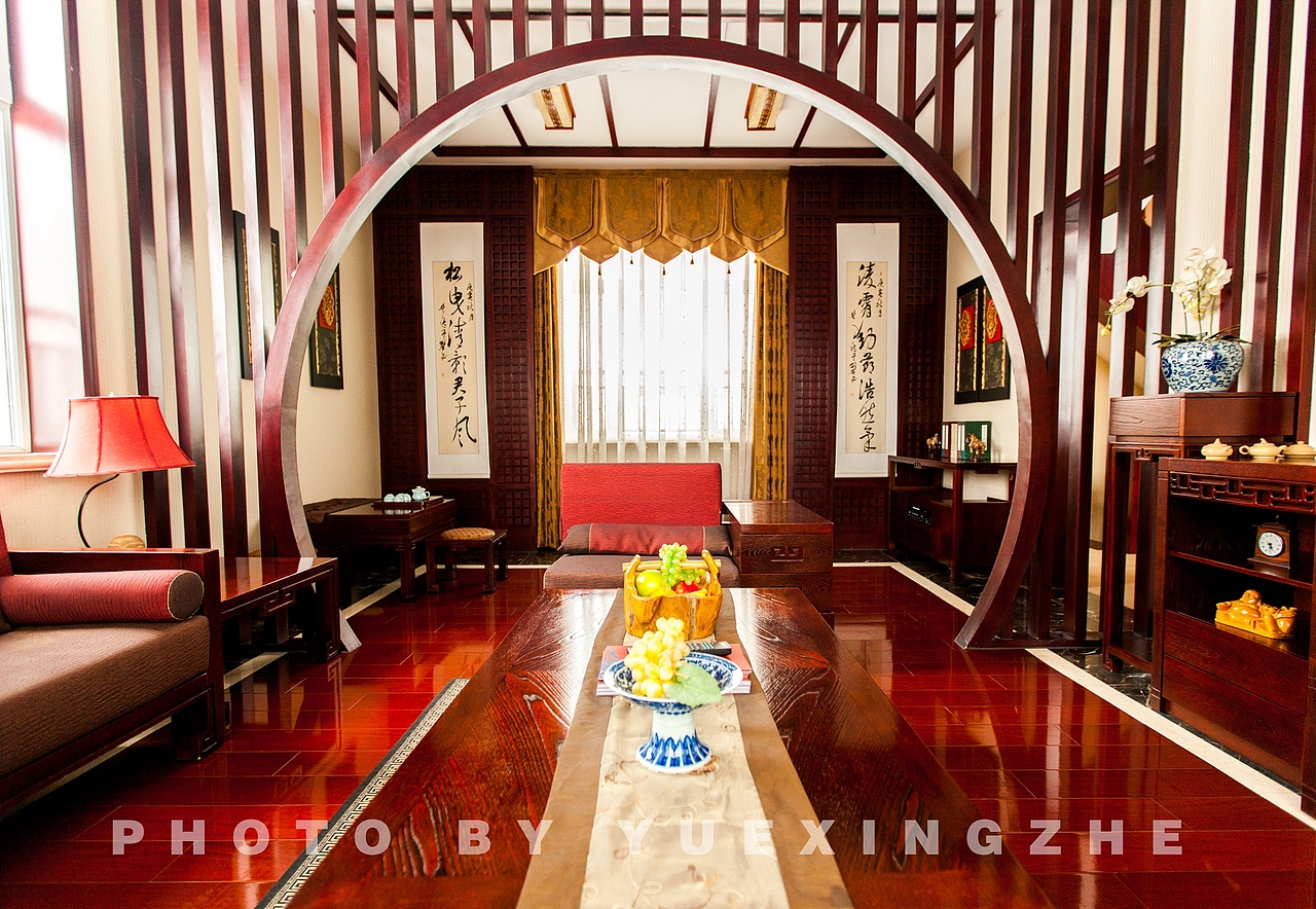 中式风格别墅的室内空间摄影（图ZMjQxOTQ5NDA=） - 环境/建筑摄影 - 站酷设计师岳行者原创素材 - 站酷ZCOOL