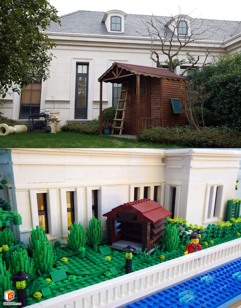【gegovs】国内最大的单体乐高别墅-花园大别墅